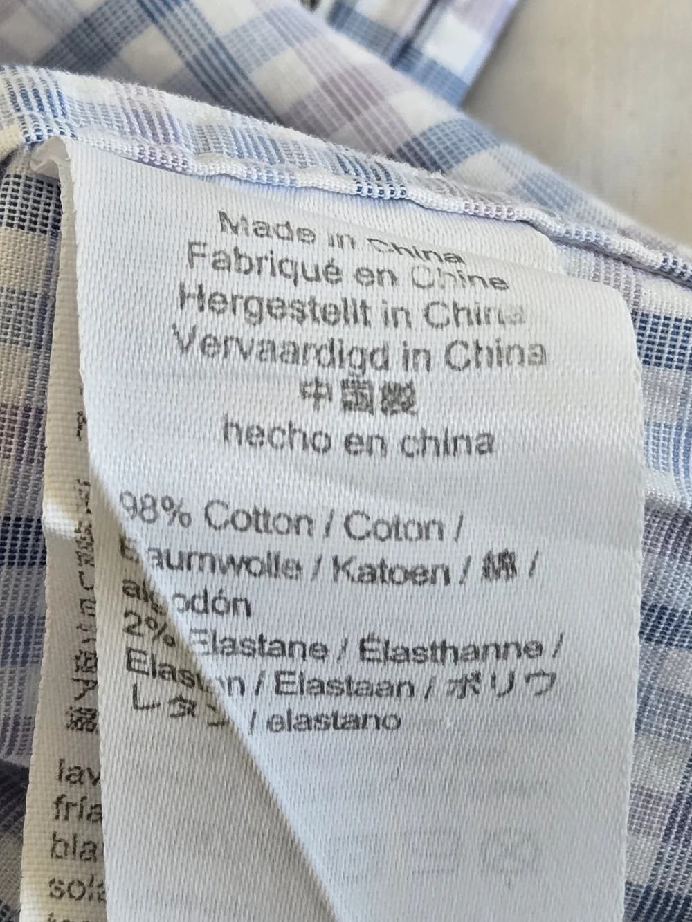 J. Crew Men's Blue, Purple/Pink & White Windowpane Dress Shirt